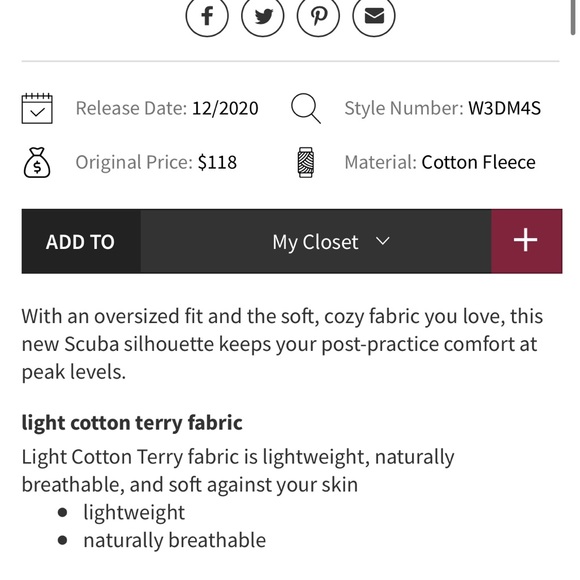 (XS/S) Lululemon Oversized 1/2 Zip Scuba Hoodie Trench Tan Extra Small Crop - Picture 8 of 15